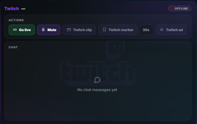 Twitch and OBS control